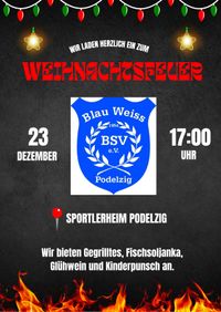 Weihnachtsfeuer am Sportlerheim